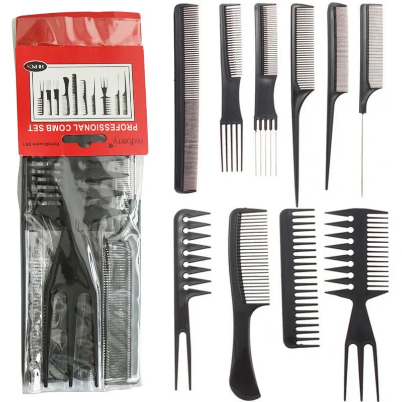 Cat Shop Boys - Barber Hairdressing Combs Multifunction Hair Detangler Comb Anti - static Haircare Hairstyling Tool Set Stylist Accessories