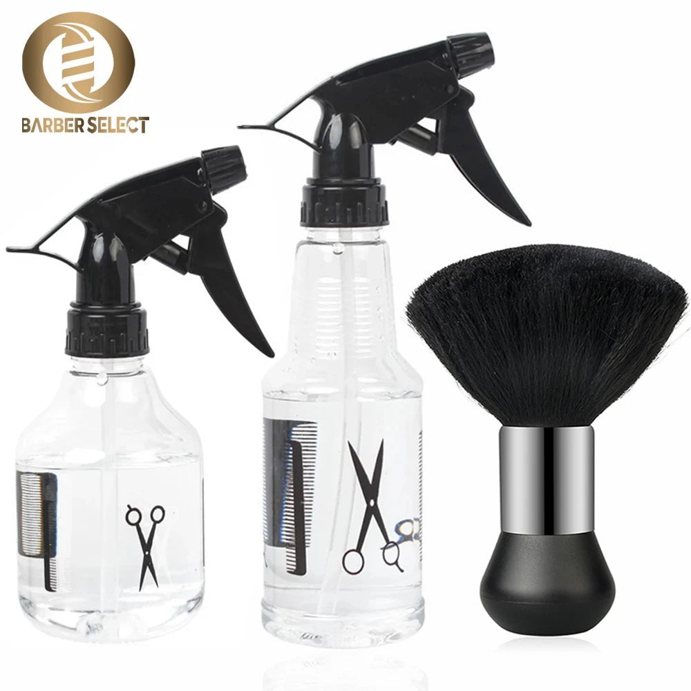 Cat Shop Boys - Barber Salon Hairdresser Water Sprayer Set Barbershop Hairdressing Neck Duster Cleaning Brush Professional Hair Styling Tools