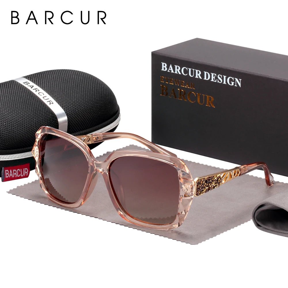 Cat Shop Boys - BARCUR Polarized Sunglasses Women UV400 Lady Fashion Gradient Sun Glasses for Women Eyewear Accessory