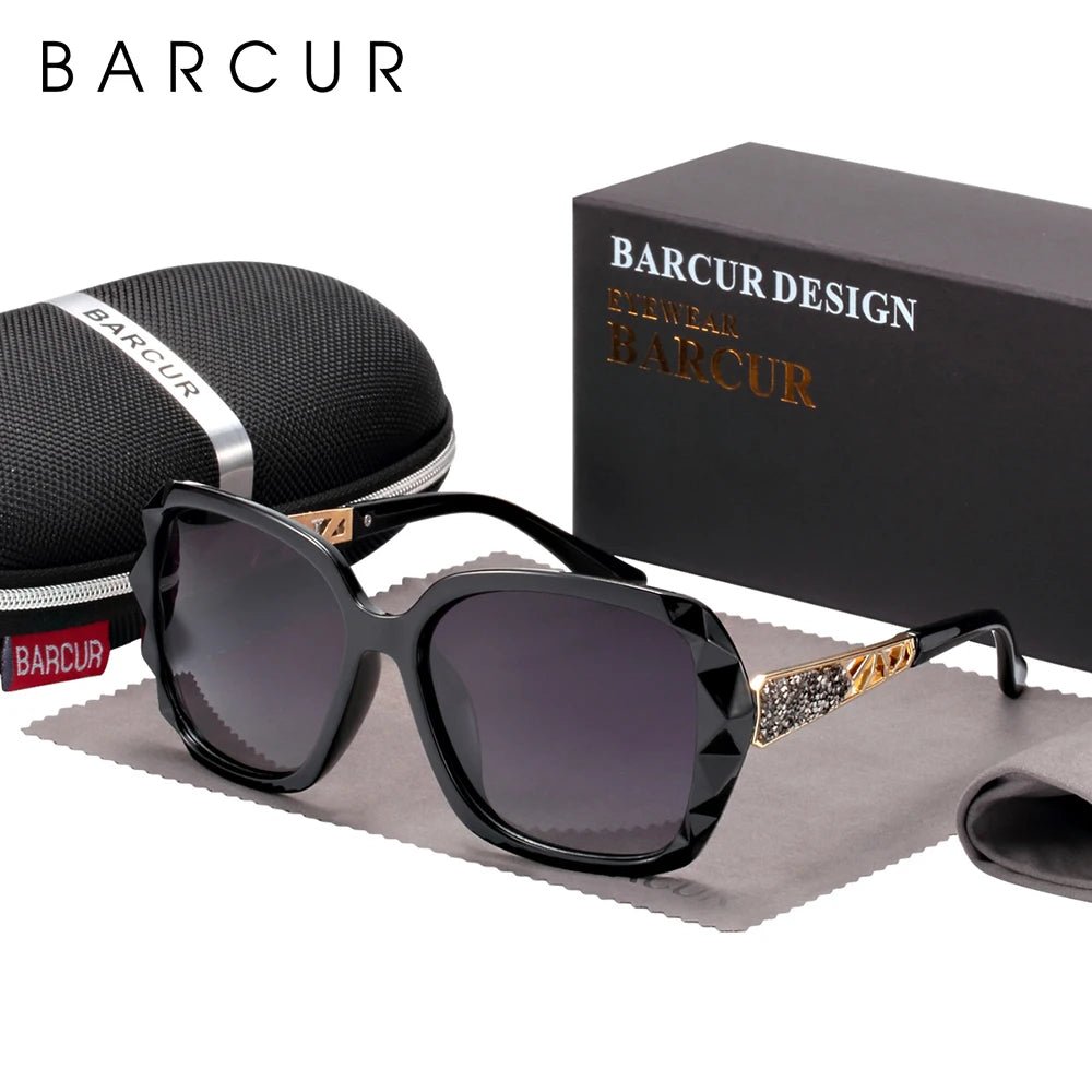 Cat Shop Boys - BARCUR Polarized Sunglasses Women UV400 Lady Fashion Gradient Sun Glasses for Women Eyewear Accessory