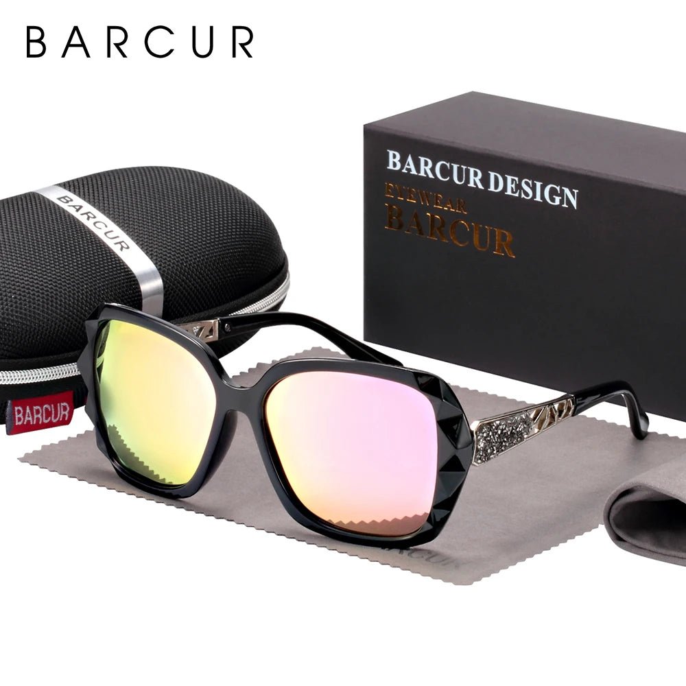 Cat Shop Boys - BARCUR Polarized Sunglasses Women UV400 Lady Fashion Gradient Sun Glasses for Women Eyewear Accessory