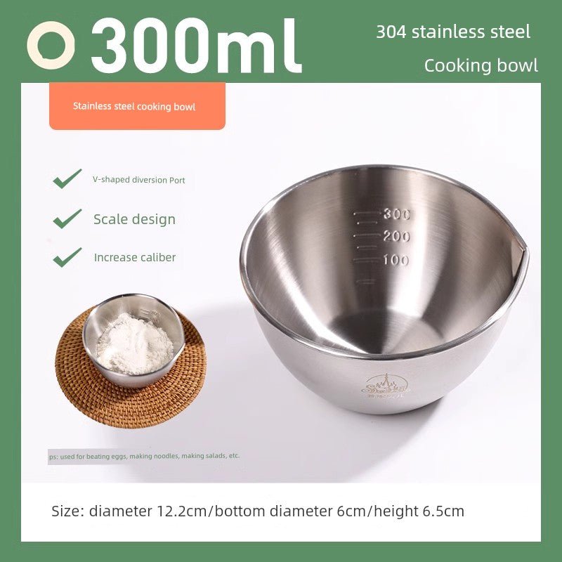 Cat Shop Boys - Beat up the Cream Special Stainless Steel Basin for Baking Dough Silicone