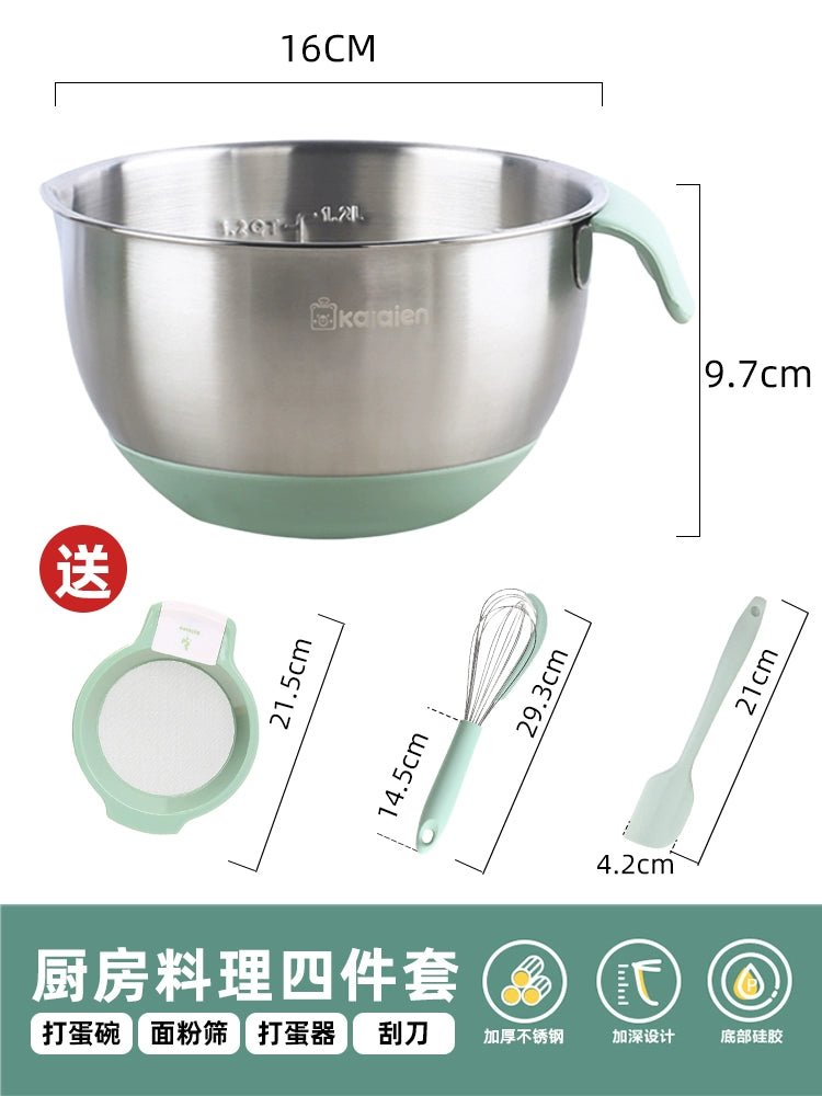 Cat Shop Boys - Beat up the Cream Special Stainless Steel Basin for Baking Dough Silicone