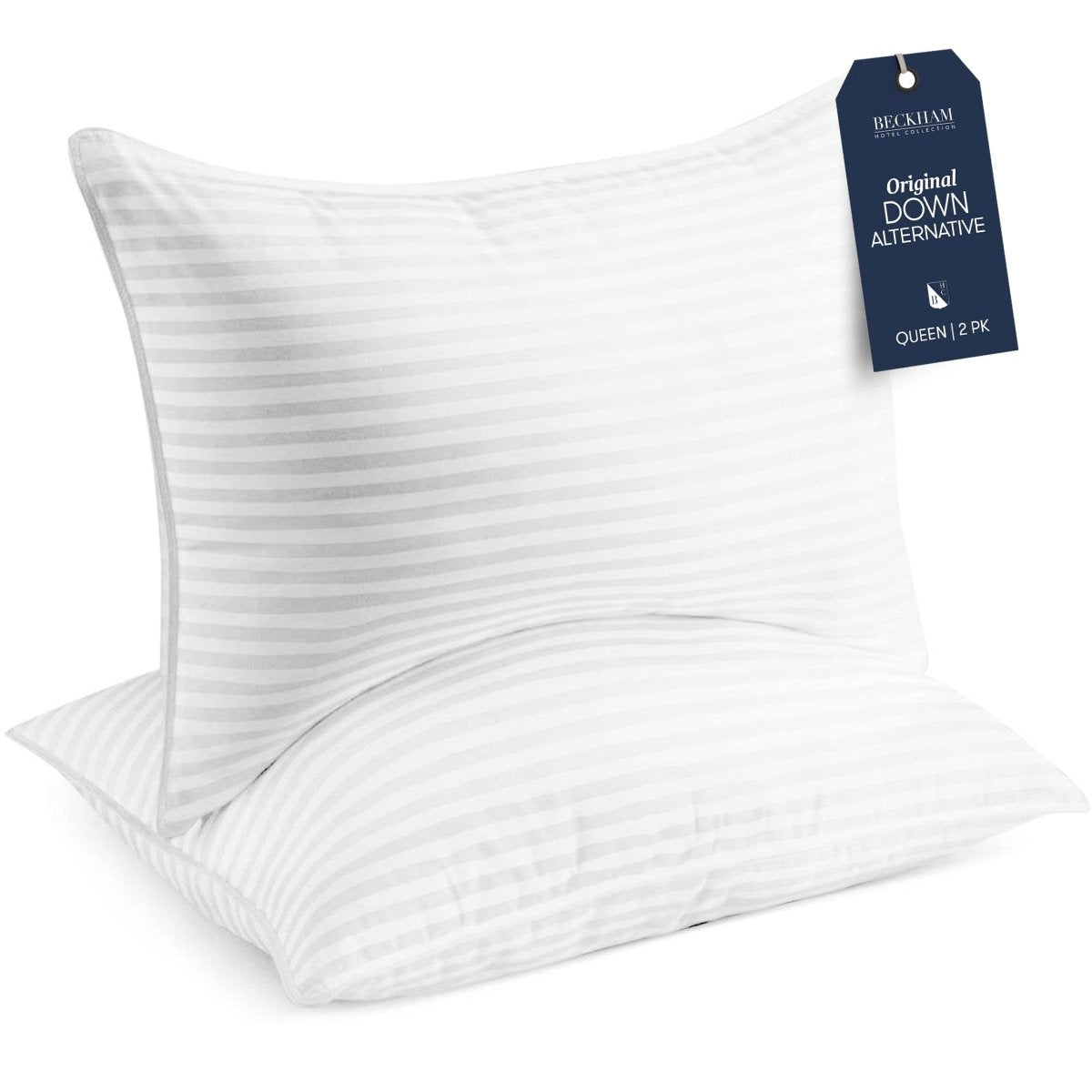 Cat Shop Boys - Beckham Hotel Collection Bed Pillows Standard / Queen Size Set of 2 - Down Alternative Bedding Gel Cooling Pillow for Back, Stomach or Side Sleepers