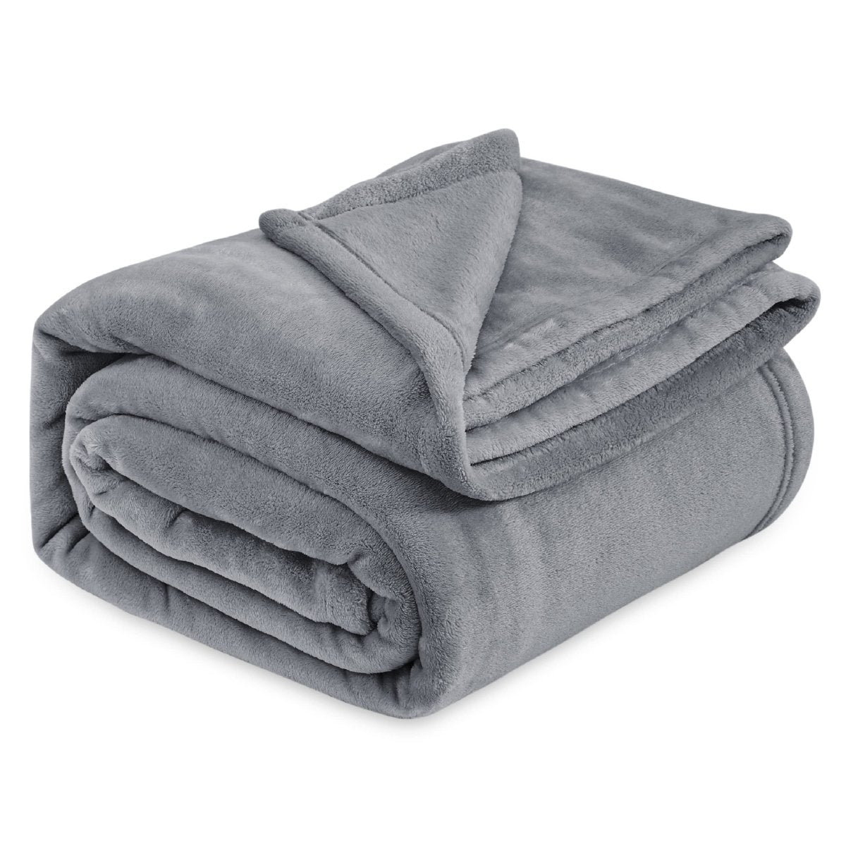 Cat Shop Boys - Bedsure Fleece Bed Blankets Queen Size Grey - Soft Lightweight Plush Fuzzy Cozy Luxury Blanket Microfiber, 90x90 inches