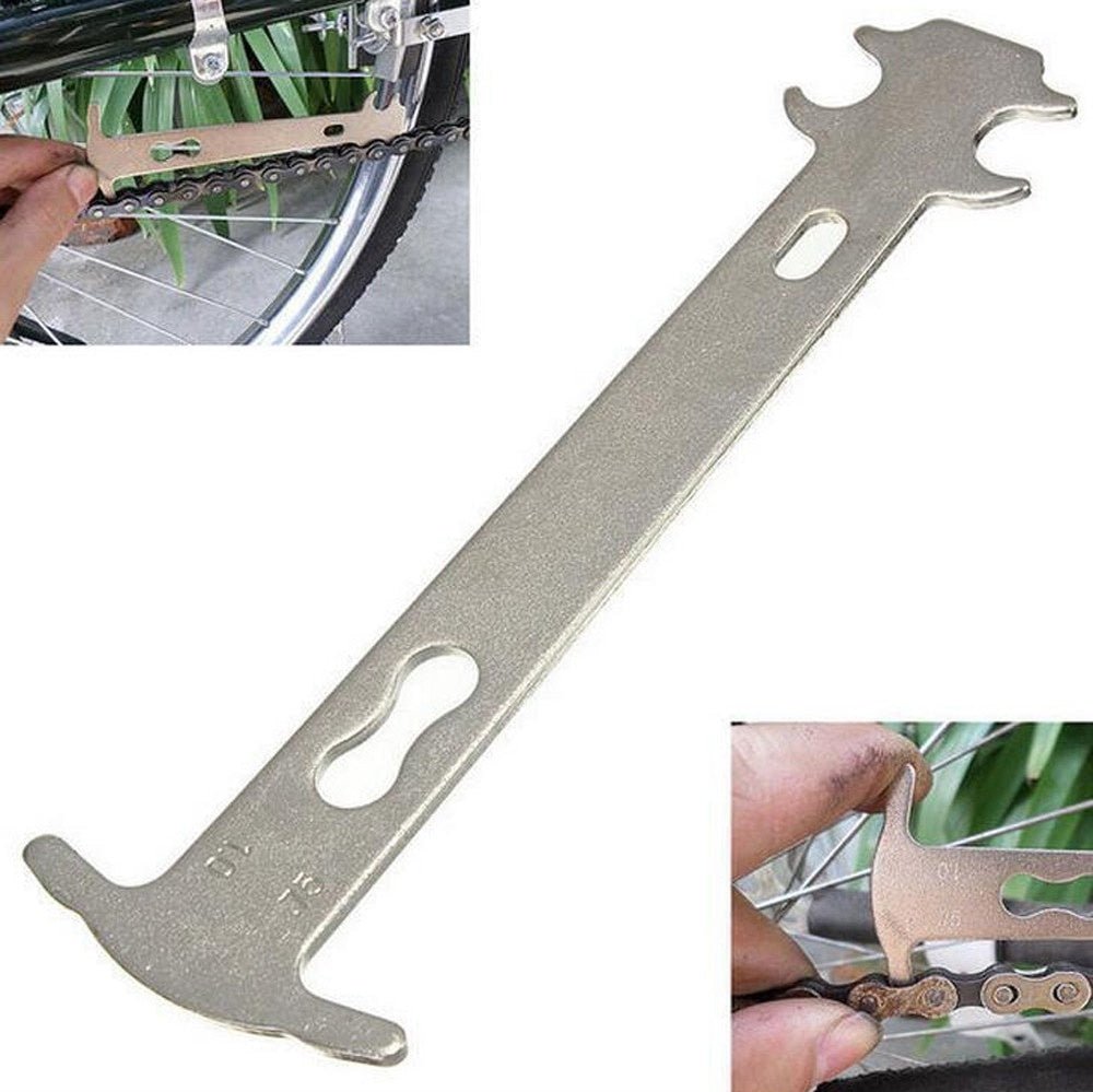 Cat Shop Boys - Bicycle Chain Wear Checker Indicator Repair Tool Mountain Road Chains Gauge Measurement Ruler Replacement Bicycle Accessories