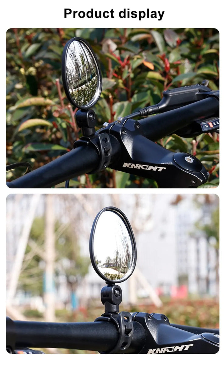 Cat Shop Boys - Bicycle Rearview Mirror With 360 ° Adjustable Rotating Handle, Bar Convex Mirror, Bicycle Outdoor Sports Safety Wide - Angle1pcs