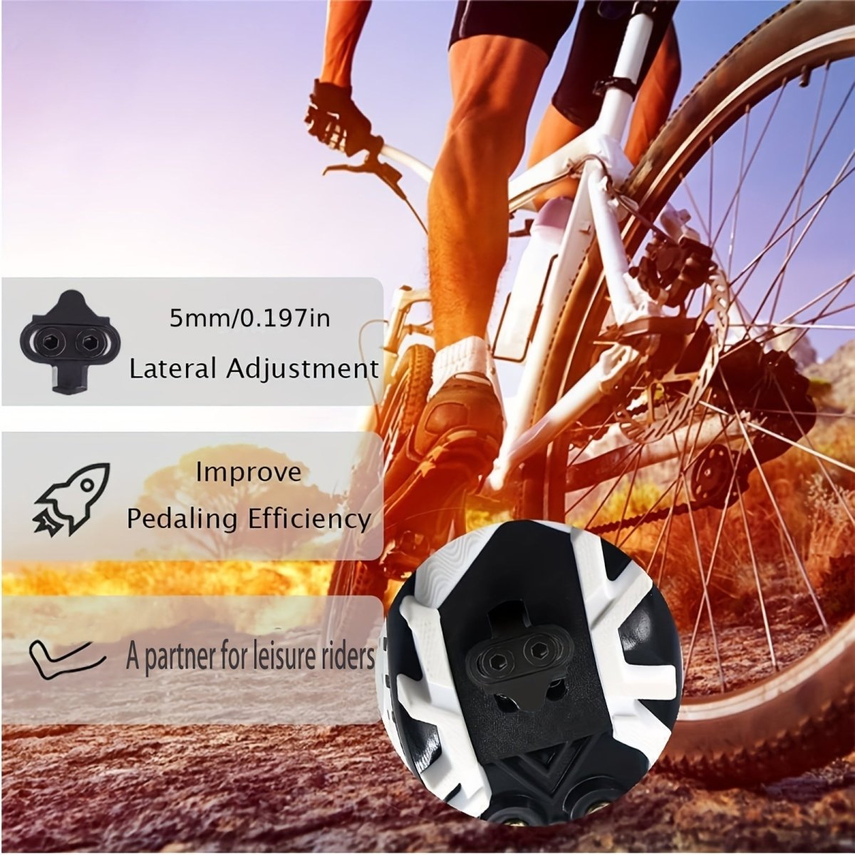 Cat Shop Boys - Bike Cleats - Compatible with SPD & X - Track Pedals for Spinning, Indoor Cycling, and Mountain Biking - Easy Cleat Release, Can be used for Cycling Shoes, Spin Shoes, Indoor Cycling & Mountain Bike Cleats