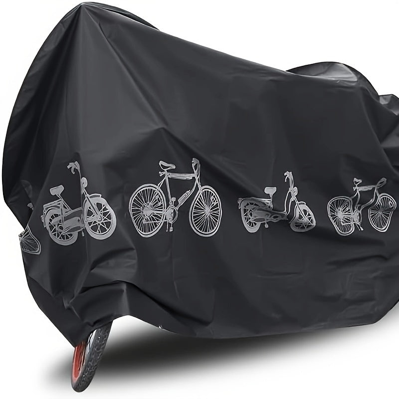 Cat Shop Boys - Bike Cover Waterproof Dustproof UV and Wind Resistant, Machine Washable Polypropylene Bicycle Storage for Indoor Use, Rain and Snow Protection - Black