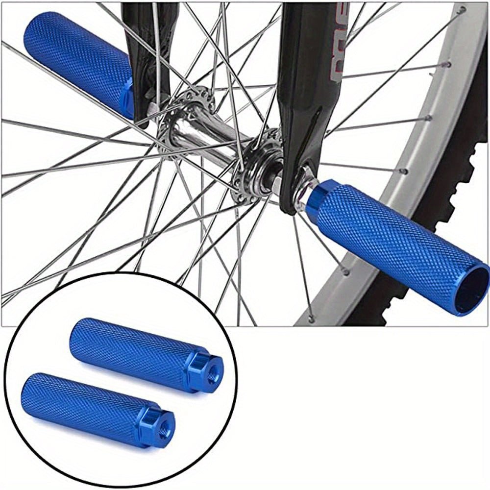 Cat Shop Boys - Bike Pegs, Aluminum Alloy Anti - Skid Lead Foot Bicycle Pegs, BMX Pegs For Mountain Bike, Cycling Rear Stunt Pegs, Fit 3/8 Inch Axles