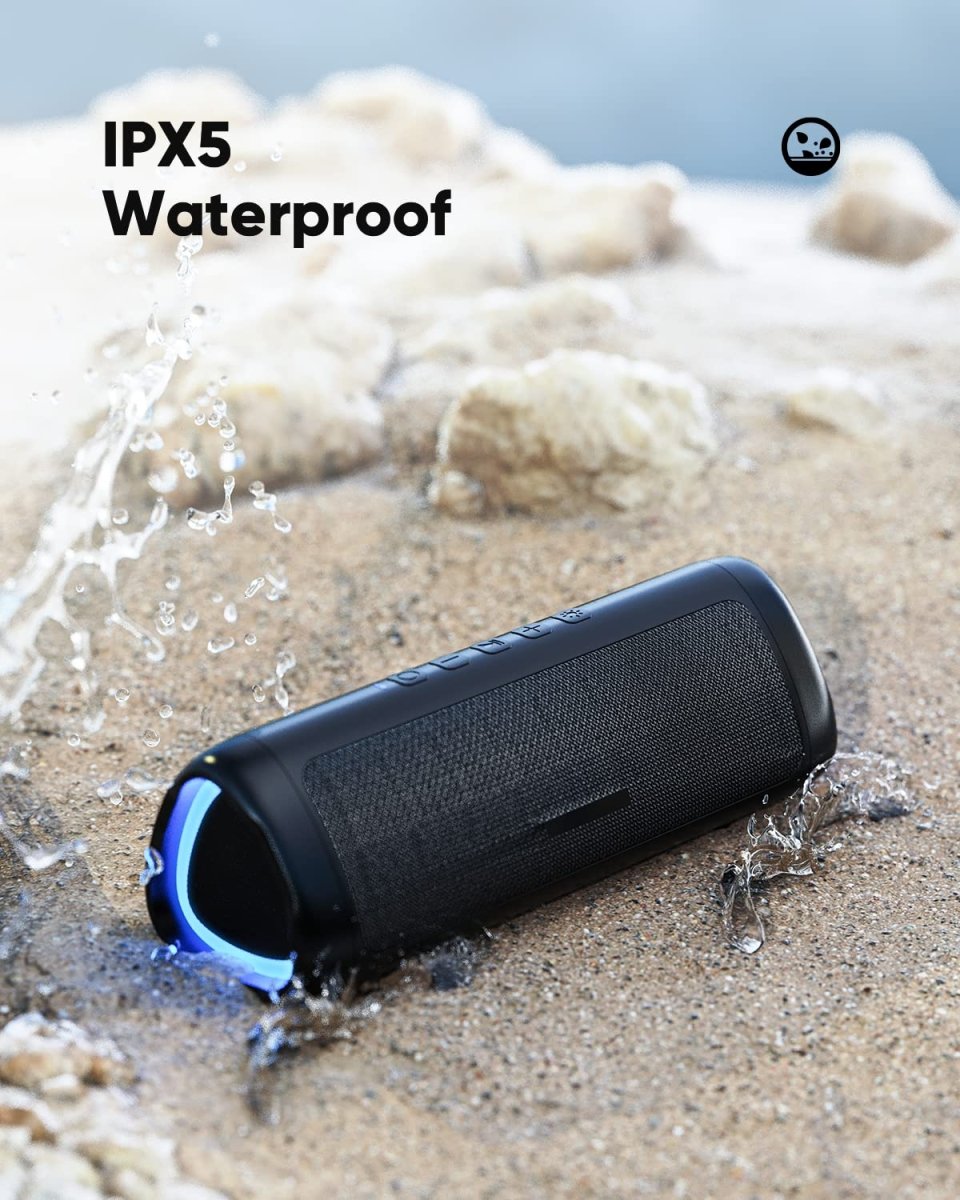 Cat Shop Boys - Bluetooth Speaker with HD Sound, Portable Wireless, IPX5 Waterproof, Up to 20H Playtime, TWS Pairing, BT5.3, for Home/Party/Outdoor/Beach, Electronic Gadgets, Birthday Gift (Black)