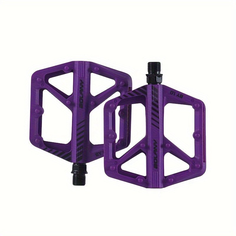 Cat Shop Boys - BOLANY Nylon Bike Pedals - Lightweight Design with DU Bearings, Reflective Panels, and Non - slip Surface