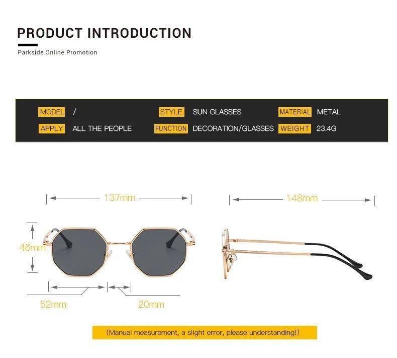 Cat Shop Boys - Brand Design 2024 Fashion New Polygonal Metal Sunglasses Retro Ladies Glasses Classic Trend Luxury Driving Travel Eyewear Uv400