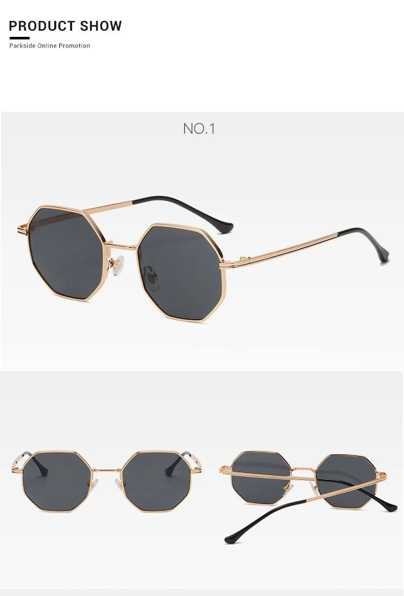 Cat Shop Boys - Brand Design 2024 Fashion New Polygonal Metal Sunglasses Retro Ladies Glasses Classic Trend Luxury Driving Travel Eyewear Uv400