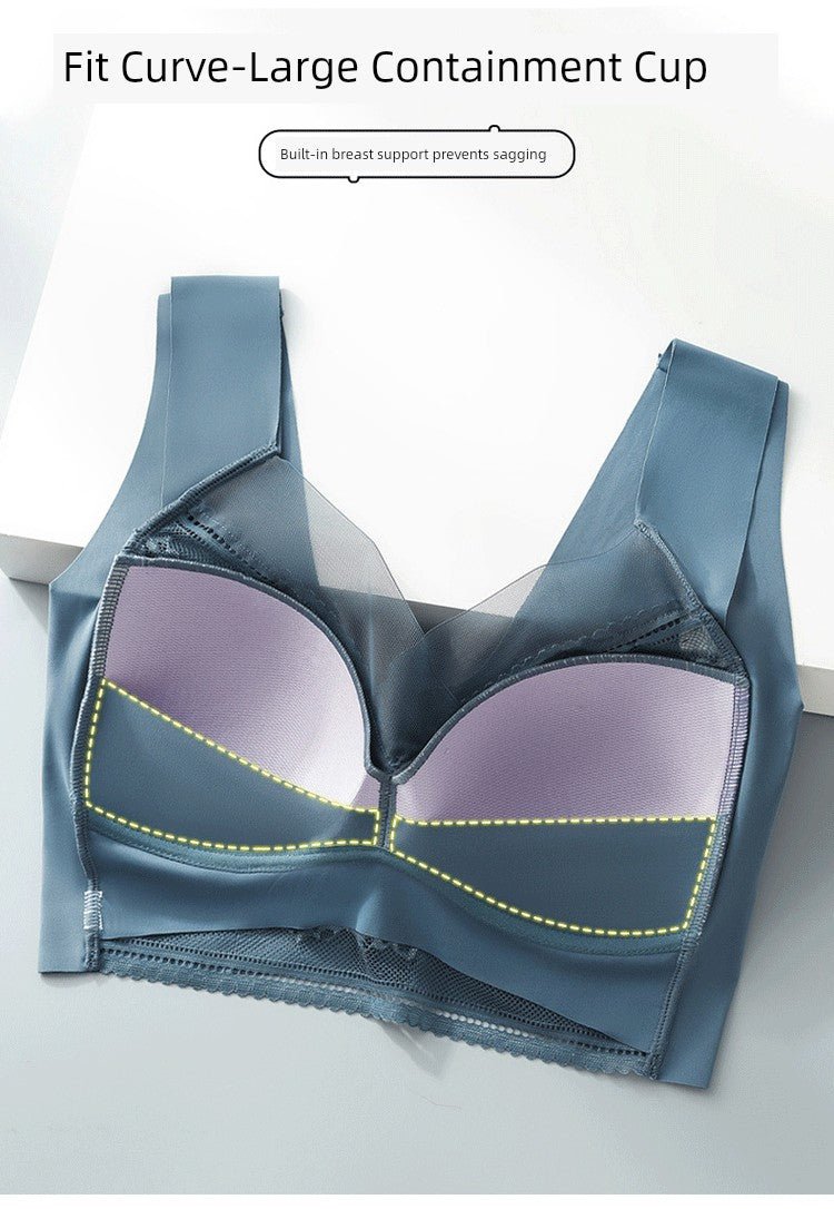 Cat Shop Boys - Breasts Contracting Bra Full Cup Thin 2024 New Arrival Best Selling Bra Female Breast Holding Push up and Anti - Sagging Bra