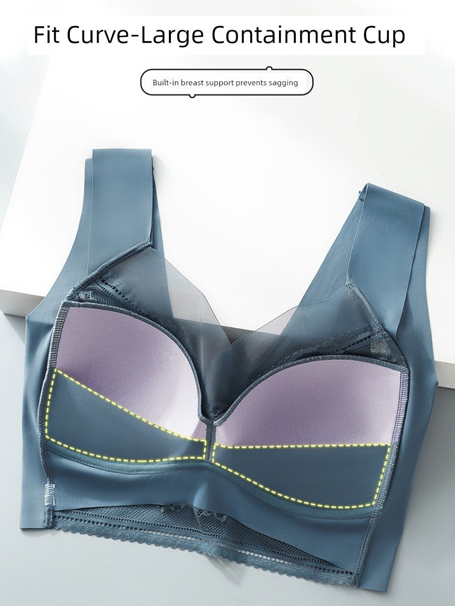 Cat Shop Boys - Breasts Contracting Bra Full Cup Thin 2024 New Arrival Best Selling Bra Female Breast Holding Push up and Anti - Sagging Bra