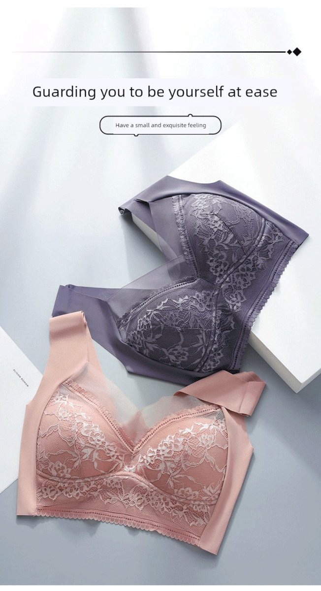 Cat Shop Boys - Breasts Contracting Bra Full Cup Thin 2024 New Arrival Best Selling Bra Female Breast Holding Push up and Anti - Sagging Bra