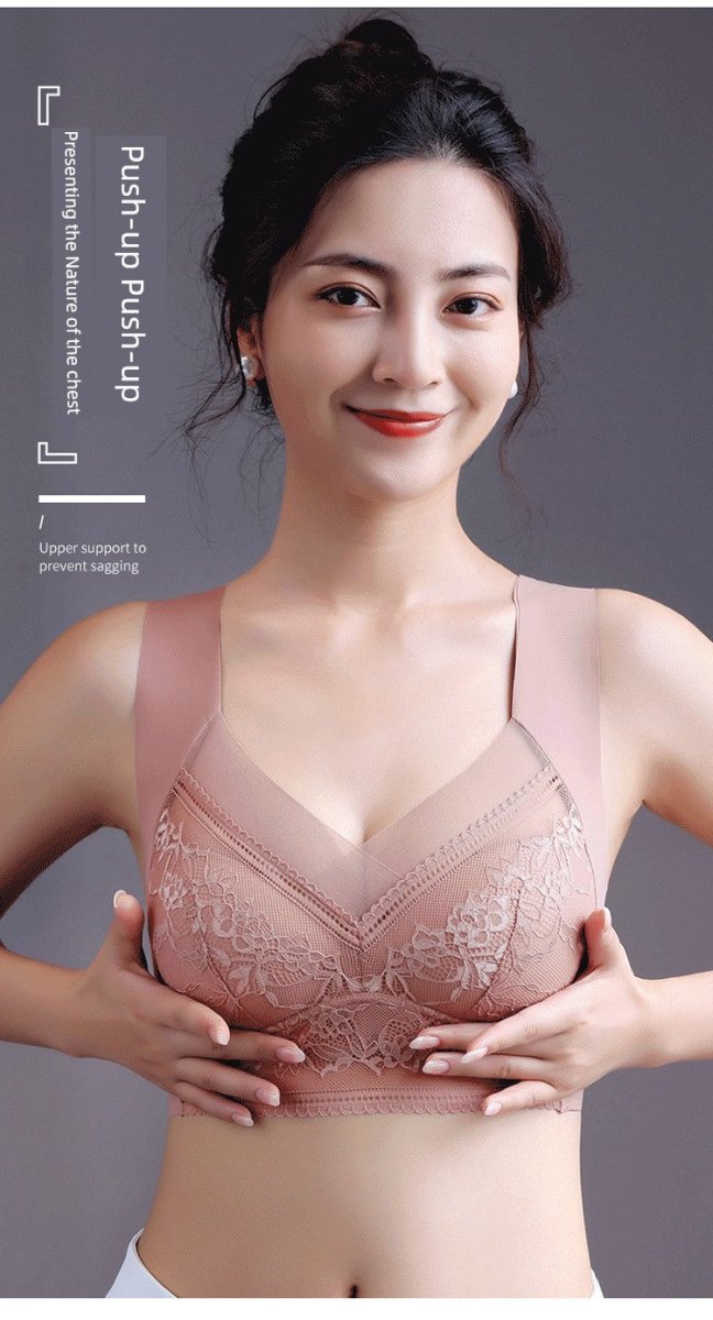 Cat Shop Boys - Breasts Contracting Bra Full Cup Thin 2024 New Arrival Best Selling Bra Female Breast Holding Push up and Anti - Sagging Bra