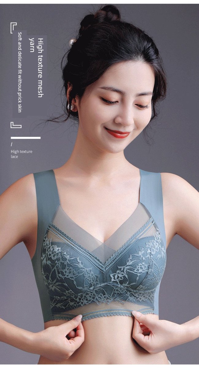 Cat Shop Boys - Breasts Contracting Bra Full Cup Thin 2024 New Arrival Best Selling Bra Female Breast Holding Push up and Anti - Sagging Bra