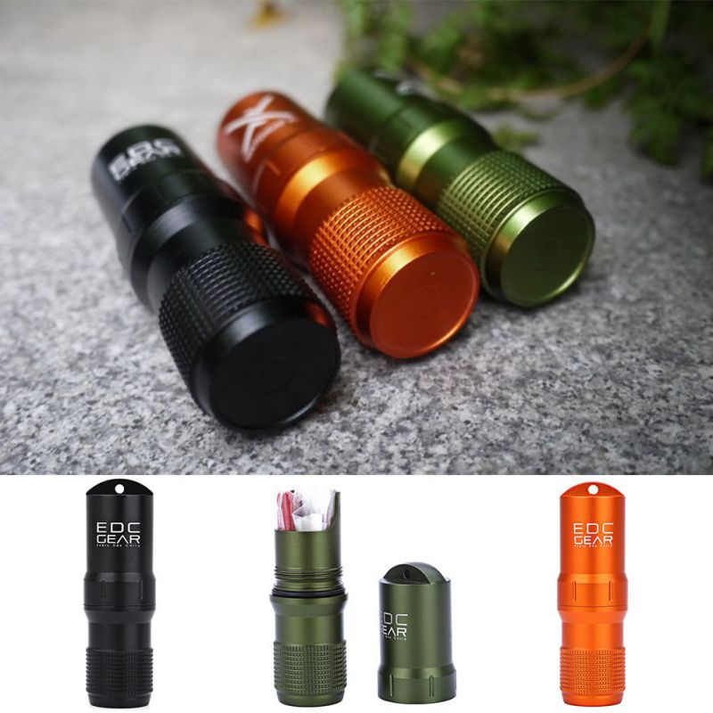 Cat Shop Boys - Capsule EDC Waterproof Box Hike Survival Pill / Match Case Box Container Survive Seal Trunk Container Holder Storage