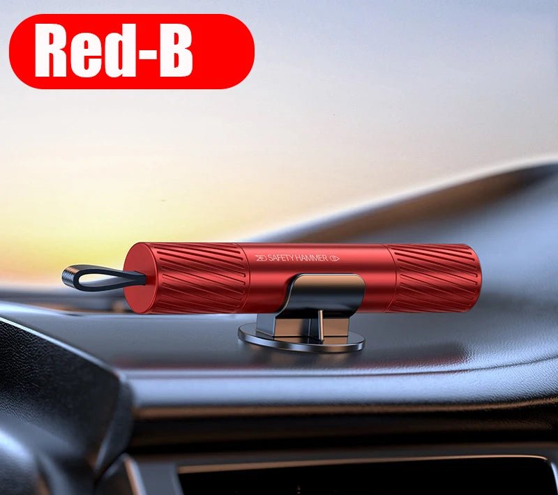 Cat Shop Boys - Car Safety Hammer Emergency Glass Breaker Seat Belt Cutter High Hardness Tungsten Steel 2 in 1 Rescue Tool Auto Accessories