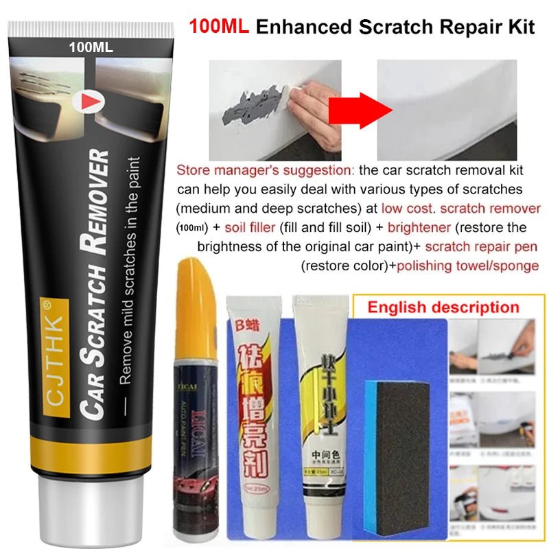 Cat Shop Boys - Car Scratch Remover Paint Care Tools Auto Swirl Remover Scratches Repair Polishing Anti Scratch Wax Auto Body Grinding Compound