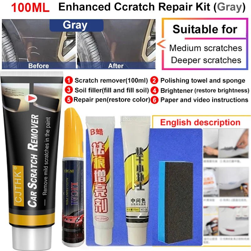 Cat Shop Boys - Car Scratch Remover Paint Care Tools Auto Swirl Remover Scratches Repair Polishing Anti Scratch Wax Auto Body Grinding Compound