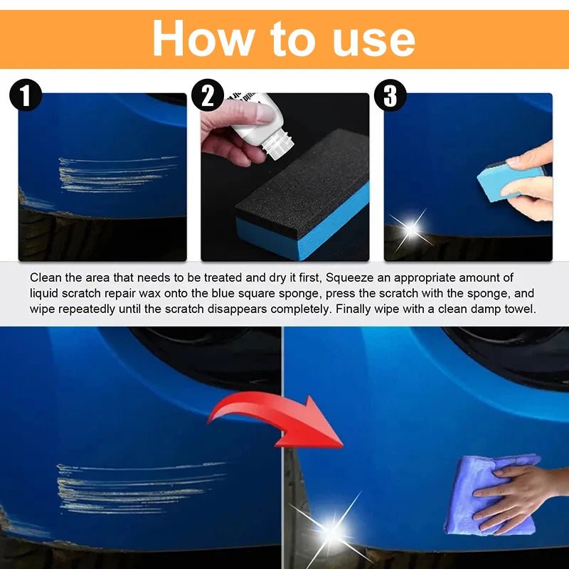 Cat Shop Boys - Car Scratch Remover Paint Care Tools Auto Swirl Remover Scratches Repair Polishing Anti Scratch Wax Auto Body Grinding Compound