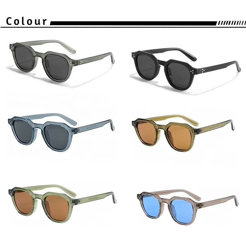 Cat Shop Boys - CATERSIDE Retro Polarized Sunglasses Men Ultralight TR90 Frame Polygon Women Sun Glasses Outdoor High Quality Travel Eyewear