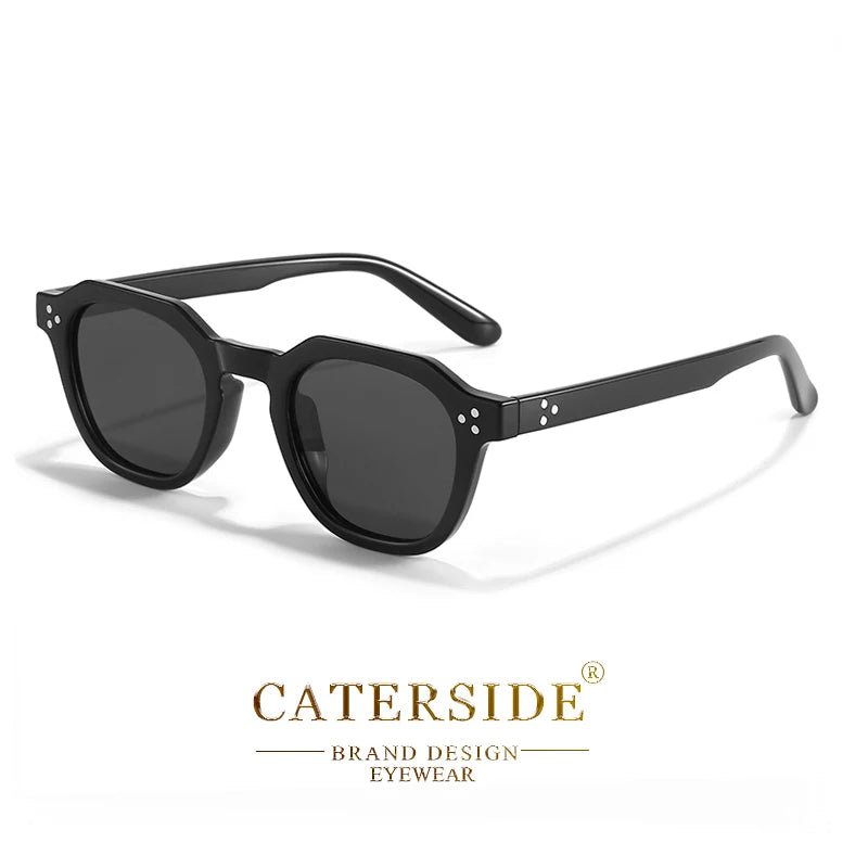 Cat Shop Boys - CATERSIDE Retro Polarized Sunglasses Men Ultralight TR90 Frame Polygon Women Sun Glasses Outdoor High Quality Travel Eyewear