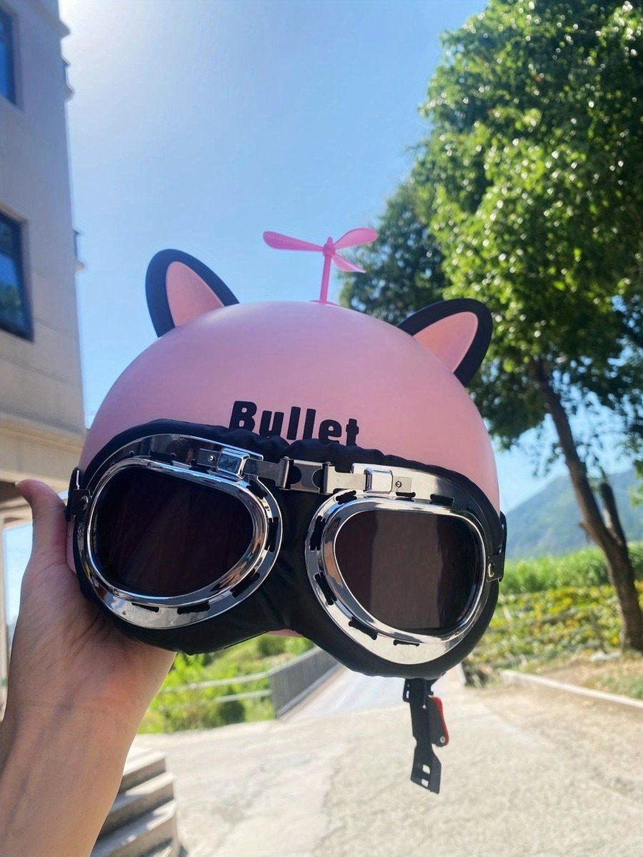 Cat Shop Boys - Cat's Ears Helmet Decoration, Motorcycle Electric Bicycle Cute Car Decoration Sticker