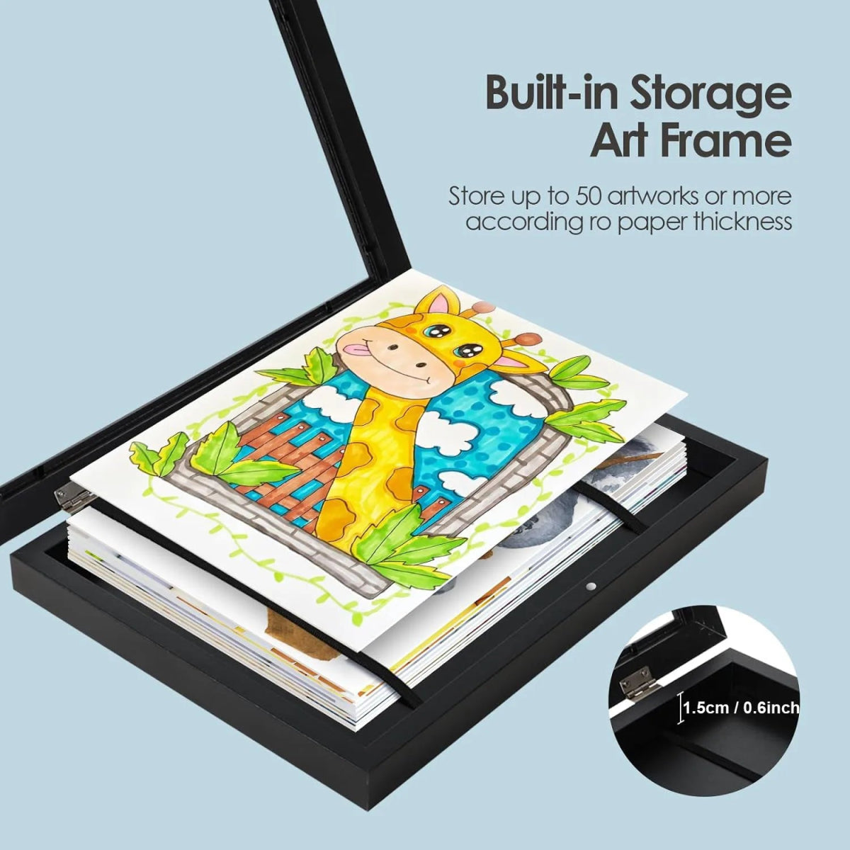 Cat Shop Boys - Children Art Frames Magnetic A3 A4 Changeable Kids Frametory for Photo Drawing Paintings Pictures Display Storing Photo Frame