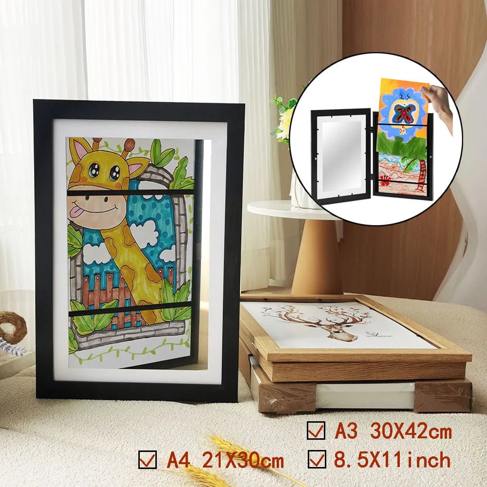 Cat Shop Boys - Children Art Frames Magnetic A3 A4 Changeable Kids Frametory for Photo Drawing Paintings Pictures Display Storing Photo Frame