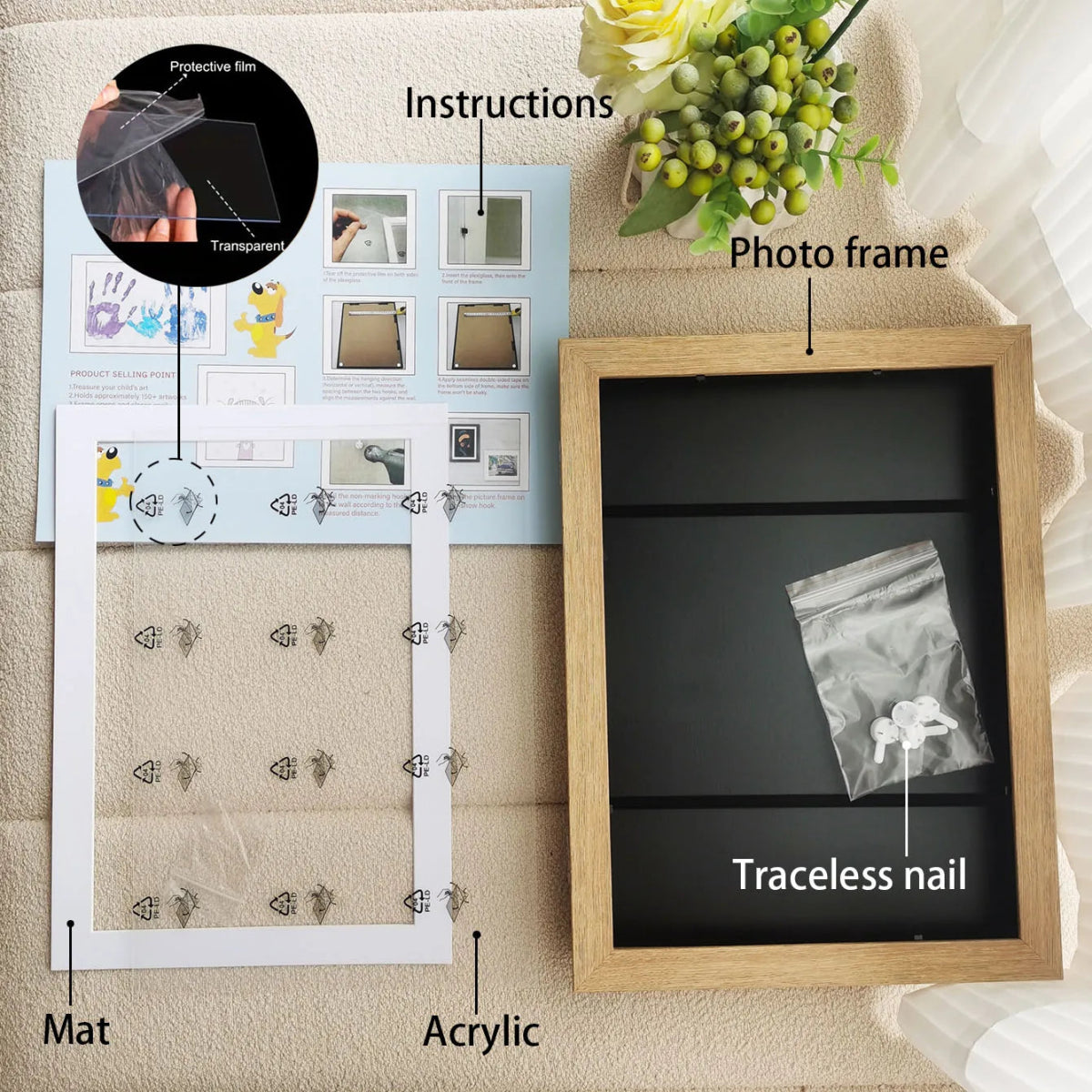 Cat Shop Boys - Children Art Frames Magnetic A3 A4 Changeable Kids Frametory for Photo Drawing Paintings Pictures Display Storing Photo Frame