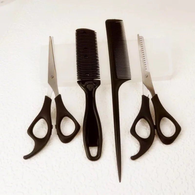 Cat Shop Boys - Children's Hair Cutting 4 - piece Baby Hair Cutting Set Hair Scissors Thin Teeth Scissors Flat Scissors Cross Border Pet Scissors