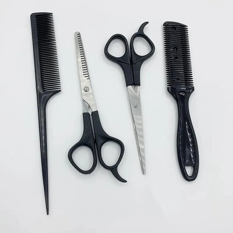 Cat Shop Boys - Children's Hair Cutting 4 - piece Baby Hair Cutting Set Hair Scissors Thin Teeth Scissors Flat Scissors Cross Border Pet Scissors