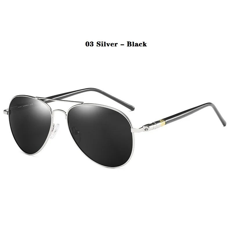 Cat Shop Boys - Classic Men And Women Polarized Sunglasses Fashion Metal Pilot Driving Fishing Sun Glasses Man Vintage Sunglass UV400 Eyeglasses