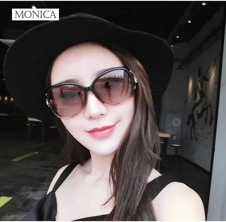 Cat Shop Boys - Classic Round Sunglasses Women UV Blocking Textured Sunglasses Gradient Black Outdoor Sunglasses Oculos Sol Feminino UV400