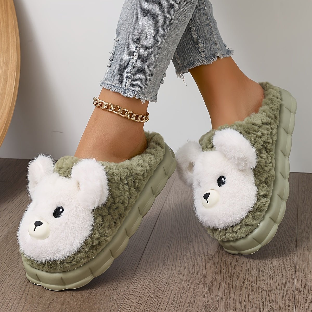 Cat Shop Boys - Cozy Cartoon Plush Slippers for Women - Ultra - Soft, Thick Sole with Warm Lining & Non - Slip Sole, Perfect for Winter Comfort