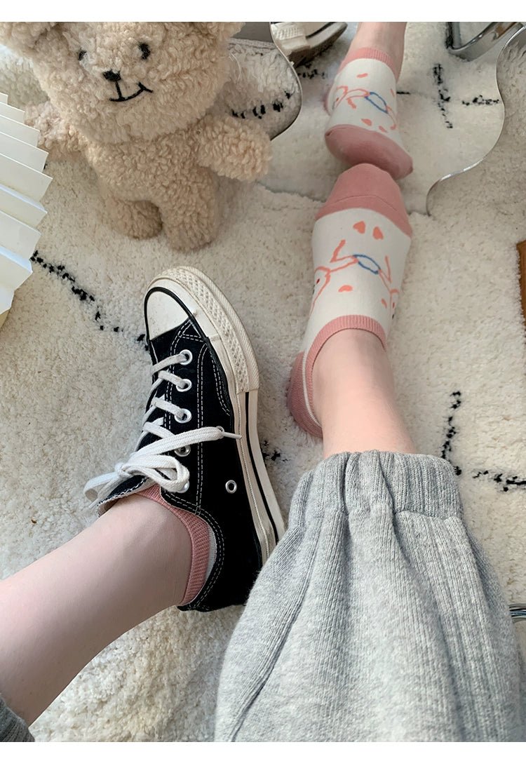 Cat Shop Boys - Cute Bear Women's Summer Low Ankle Korean Socks