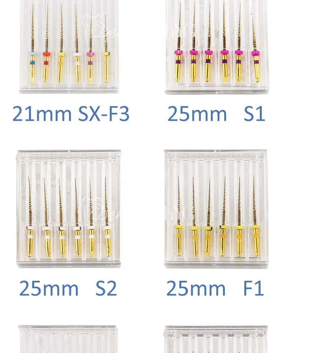 Cat Shop Boys - Dental SX - F3 Gold Files Nitinol Rotary Universal Engine Endodontic Anti - Fatigue Constant Needle Dentistry Root Canal Material