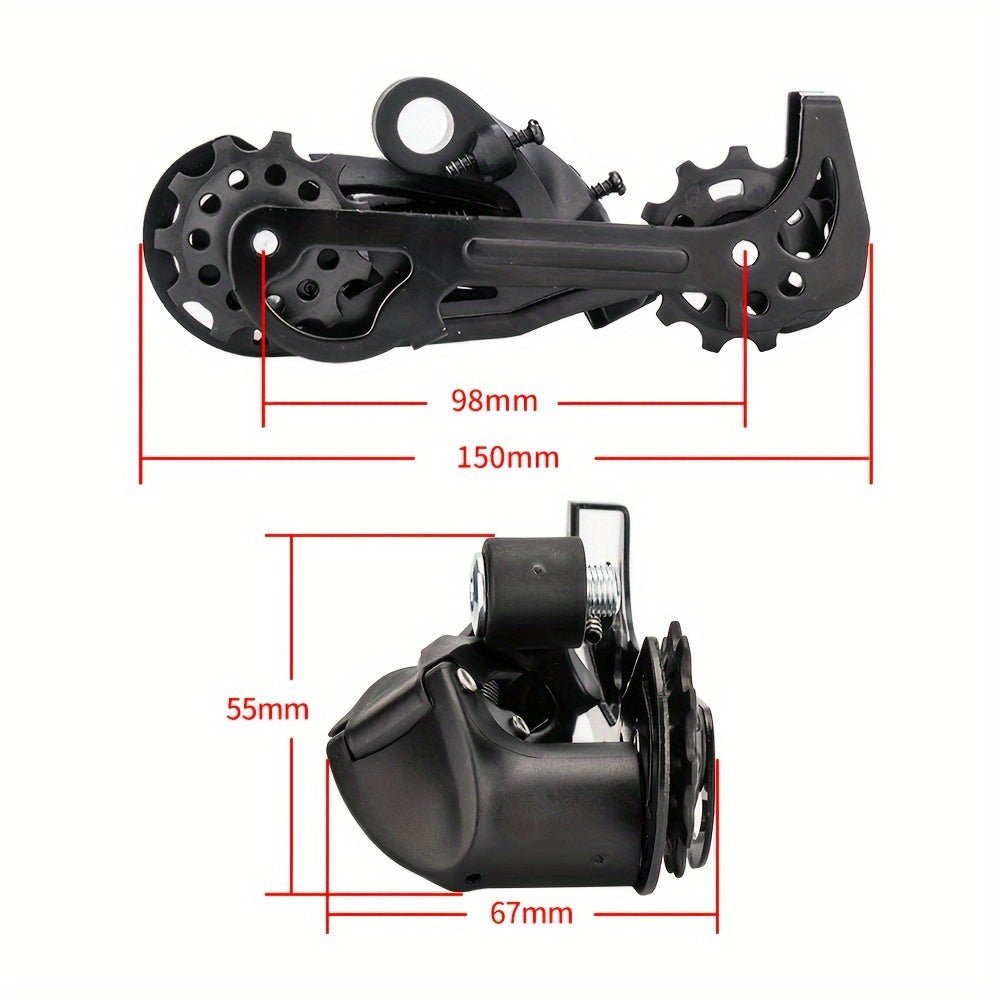 Cat Shop Boys - Durable Build| Ultimate 1x10 Speed MTB Derailleur Shifter Groupset with 11 - 50T Cassette & Chain - Durable Aluminum Alloy, Polished Finish - Complete with Installation Hardware - Ideal for Independence Day Upgrades