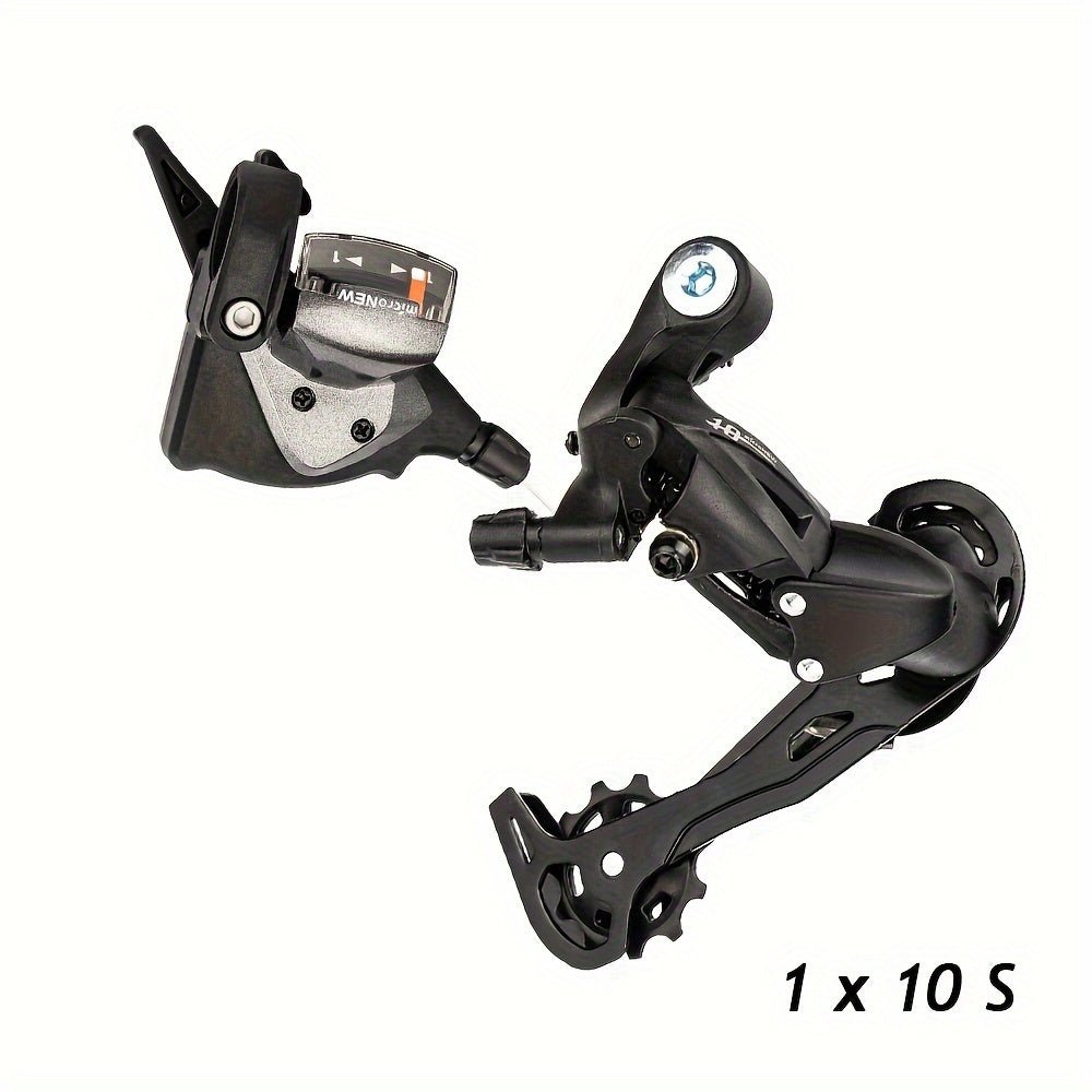 Cat Shop Boys - Durable Build| Ultimate 1x10 Speed MTB Derailleur Shifter Groupset with 11 - 50T Cassette & Chain - Durable Aluminum Alloy, Polished Finish - Complete with Installation Hardware - Ideal for Independence Day Upgrades