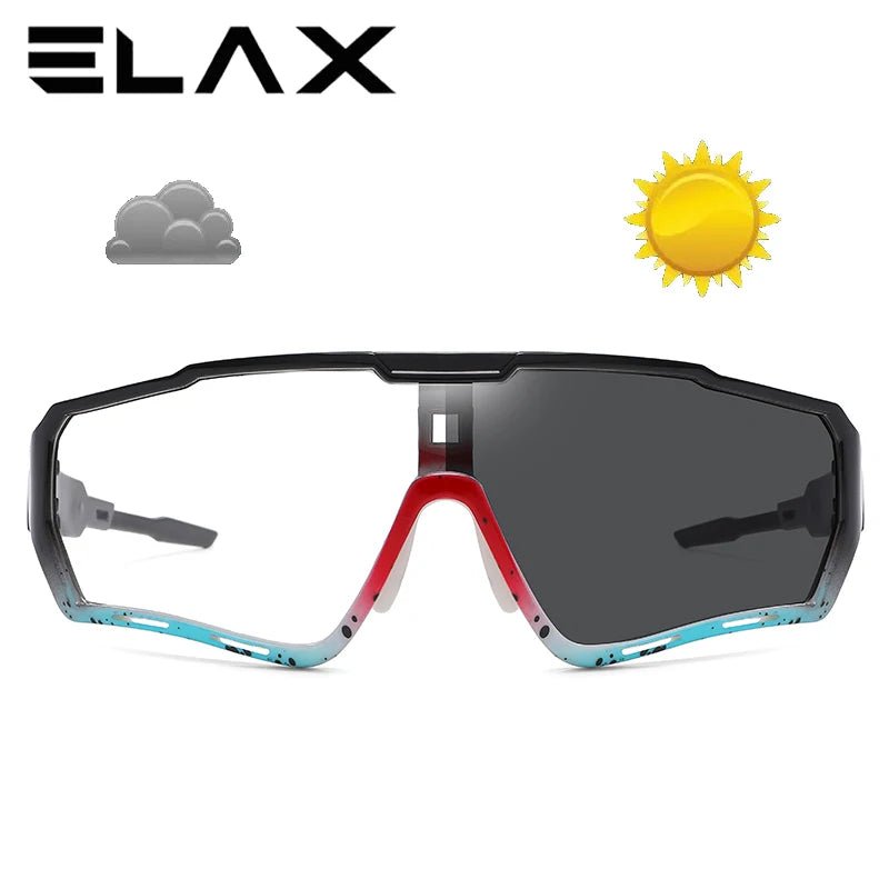 Cat Shop Boys - ELAX Brand New Style Photochromic Sunglasses Sports Men Women Mtb Bike Bicycle Eyewear Cycling Glasses