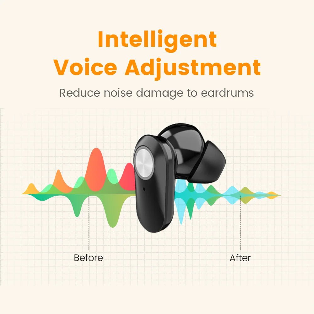 Cat Shop Boys - Elderly Hearing Aid Rechargeable ITE Deaf The Listening Device Mini Wireless Sound Amplifier Invisible Hearing Aids Headphones