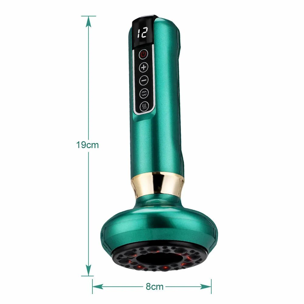 Cat Shop Boys - Electric Cupping Massager Vacuum Suction Cup GuaSha Anti Cellulite Beauty Health Scraping Infrared Heat Body Slimming Massage