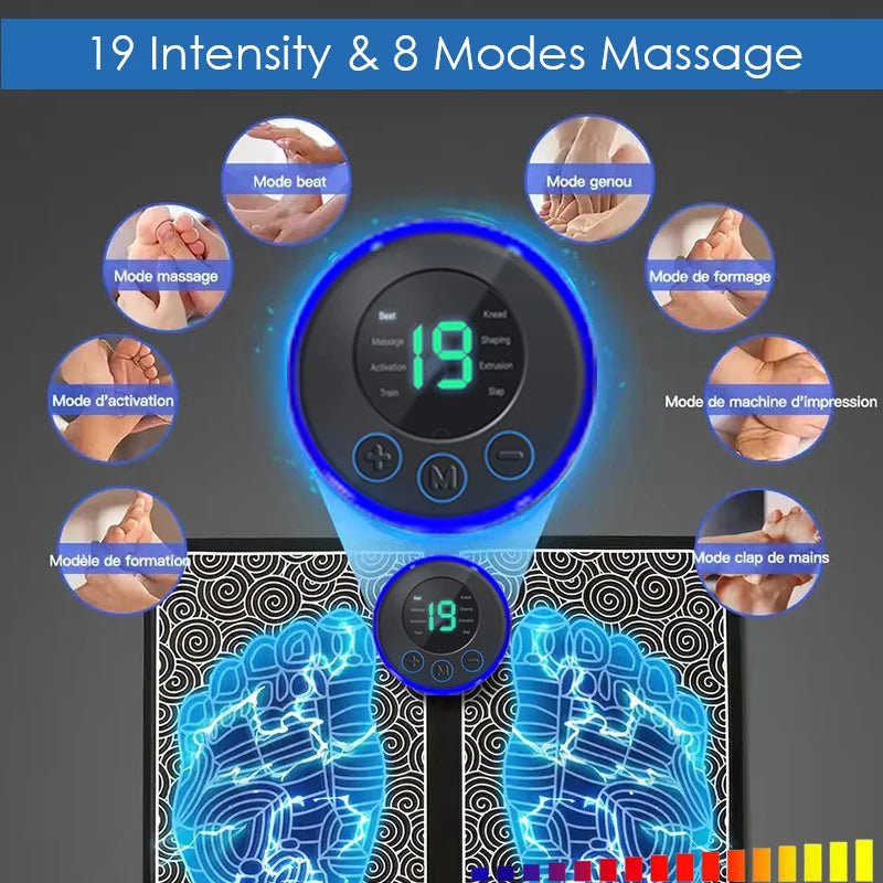 Cat Shop Boys - Electric Foot Massager Pad Muscle Massage Relaxation Trainer For Massage Fitness Outdoor Sport Home Family Relax