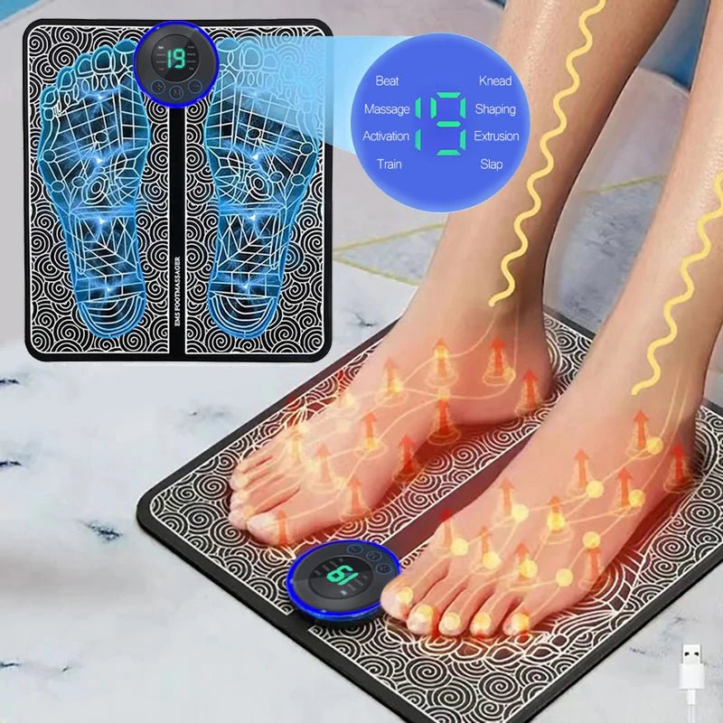 Cat Shop Boys - Electric Foot Massager Pad Muscle Massage Relaxation Trainer For Massage Fitness Outdoor Sport Home Family Relax