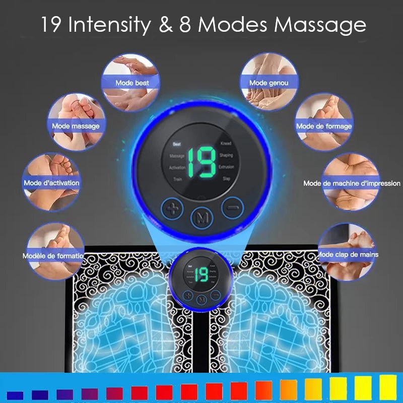 Cat Shop Boys - Electric Foot Massager Pad Muscle Massage Relaxation Trainer For Massage Fitness Outdoor Sport Home Family Relax