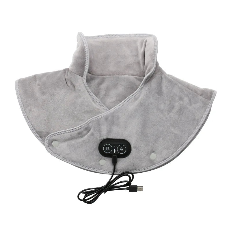 Cat Shop Boys - Electric Heating Shoulder Neck Pad Massager Three Gear Hot Compress Cervical Shawl Warmer USB for Shoulder Neck Back Relax Brace